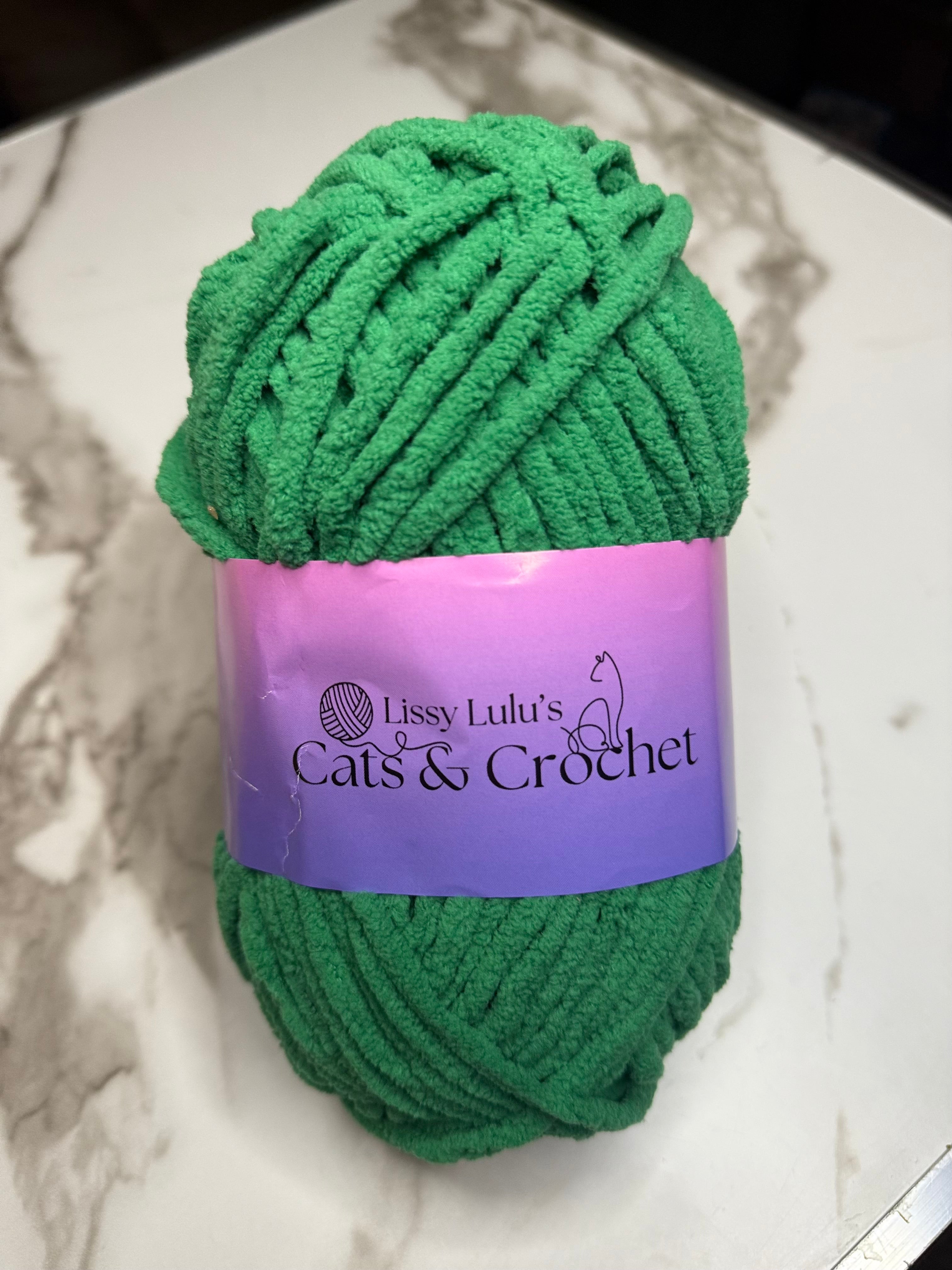 Emerald Green Chenille Yarn