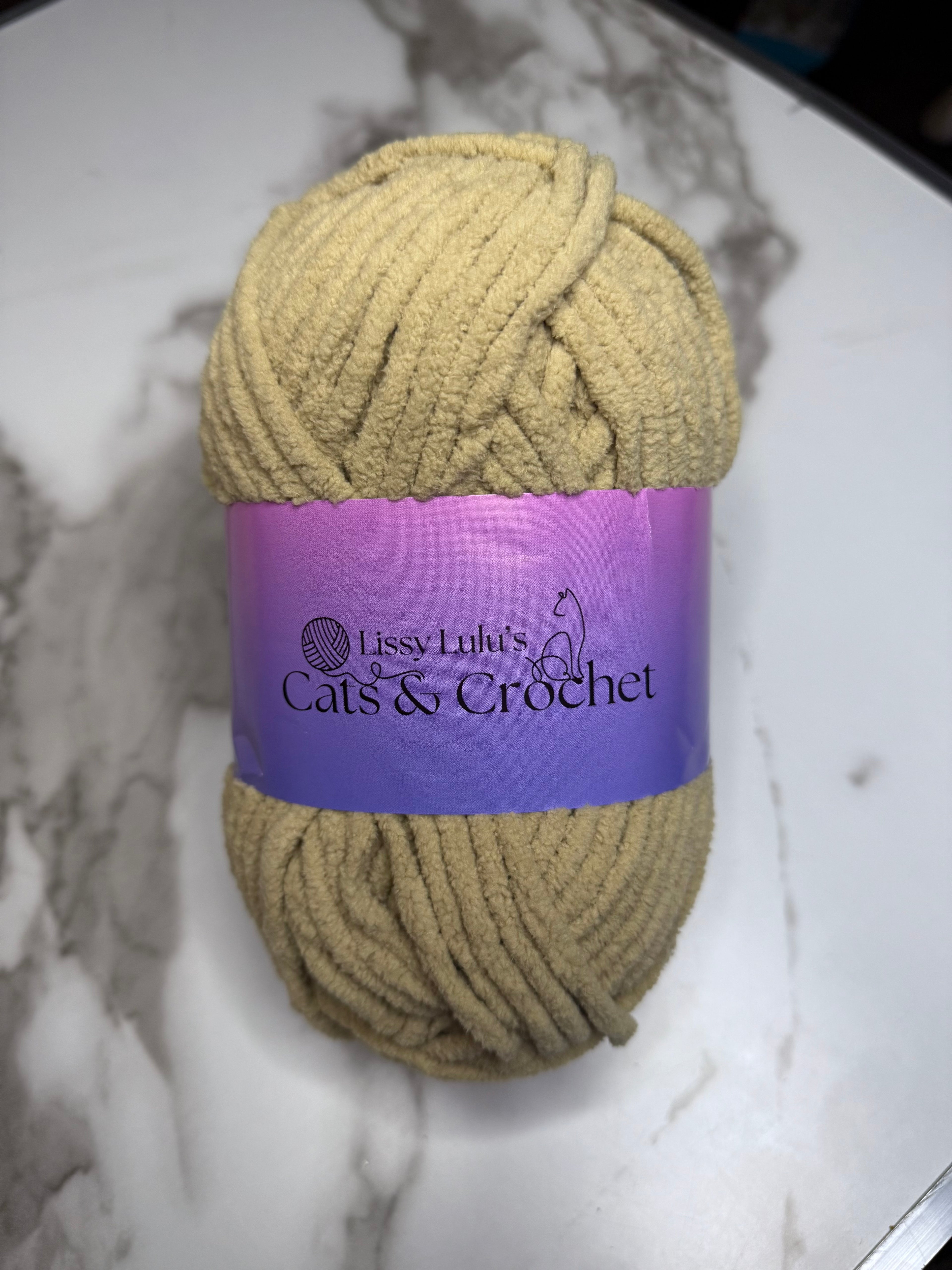 Oatmeal Chenille Yarn