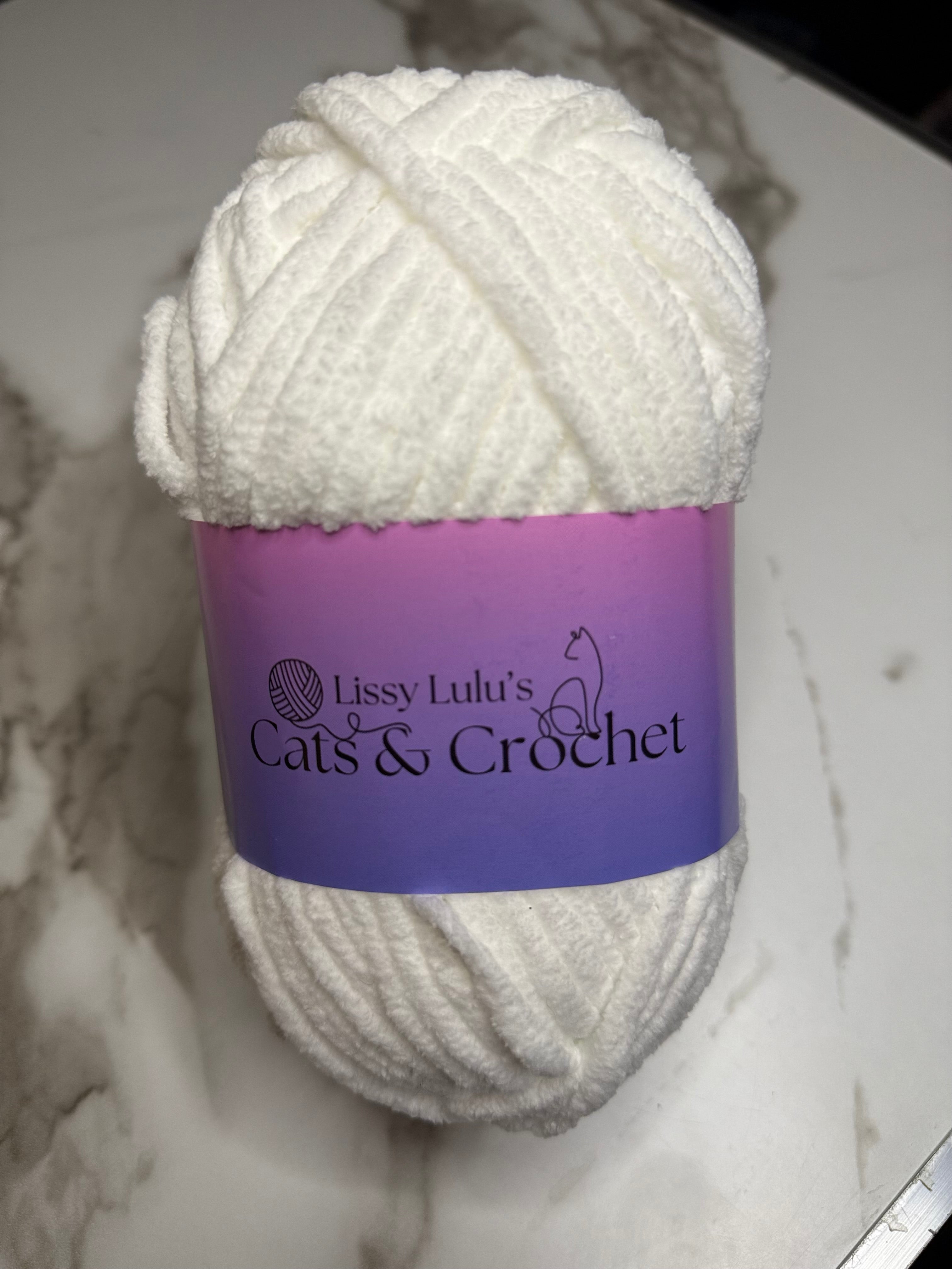 White Chenille Yarn