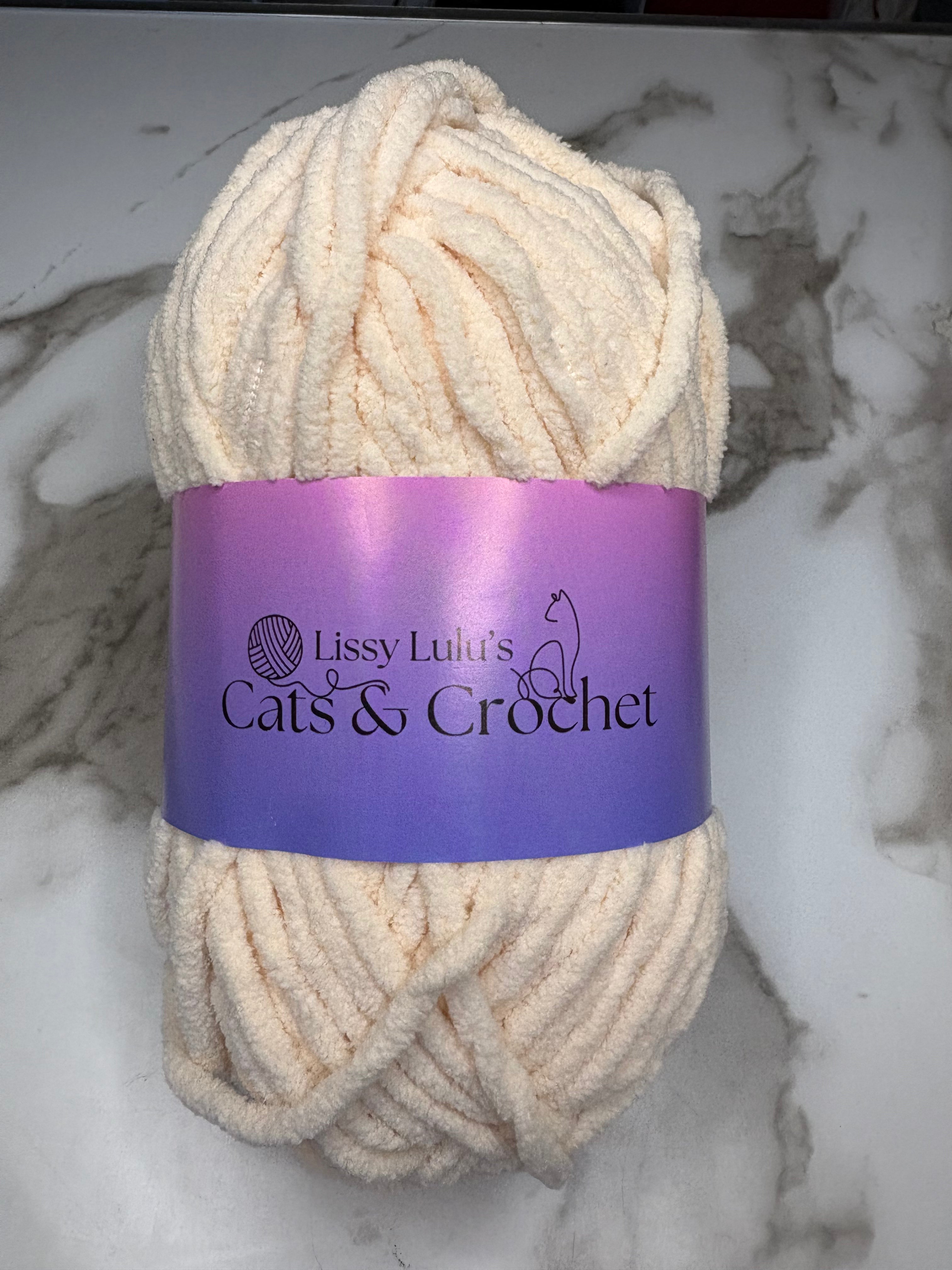 Peach Skin Tone Chenille Yarn