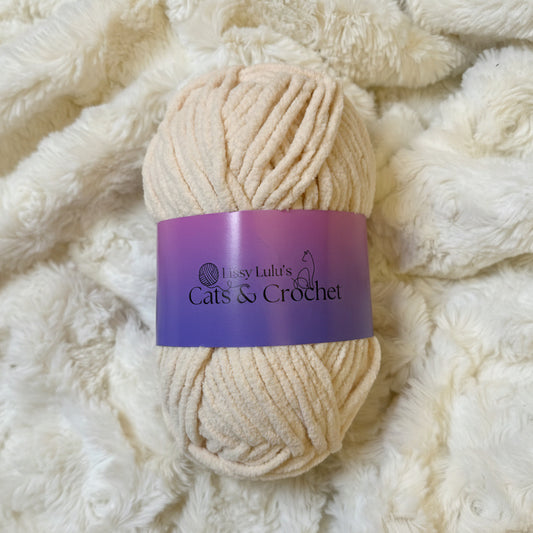 Peach Skin Tone Chenille Yarn