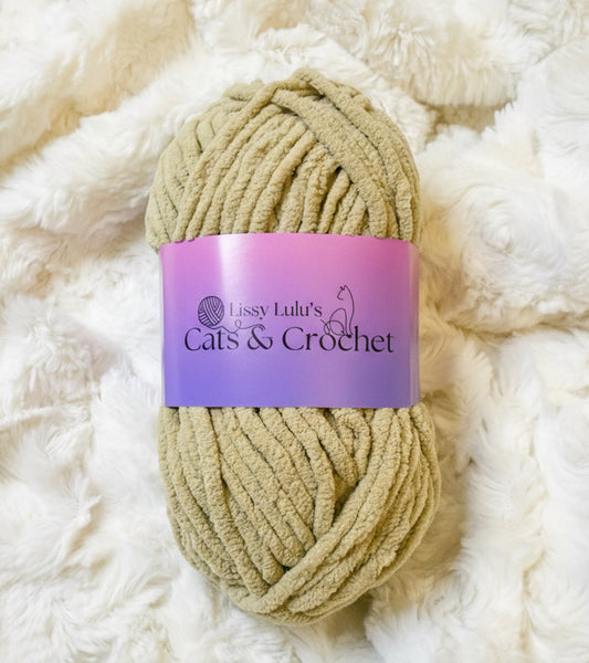 Oatmeal Chenille Yarn
