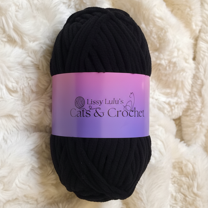 Black Chenille Yarn