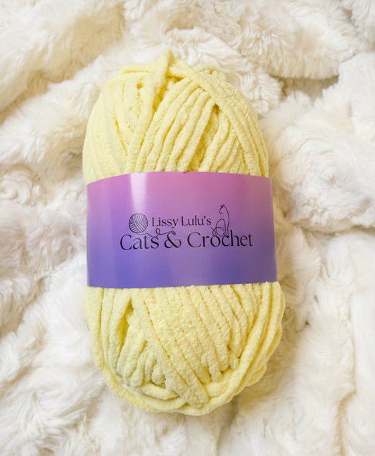 Light Yellow Chenille Yarn