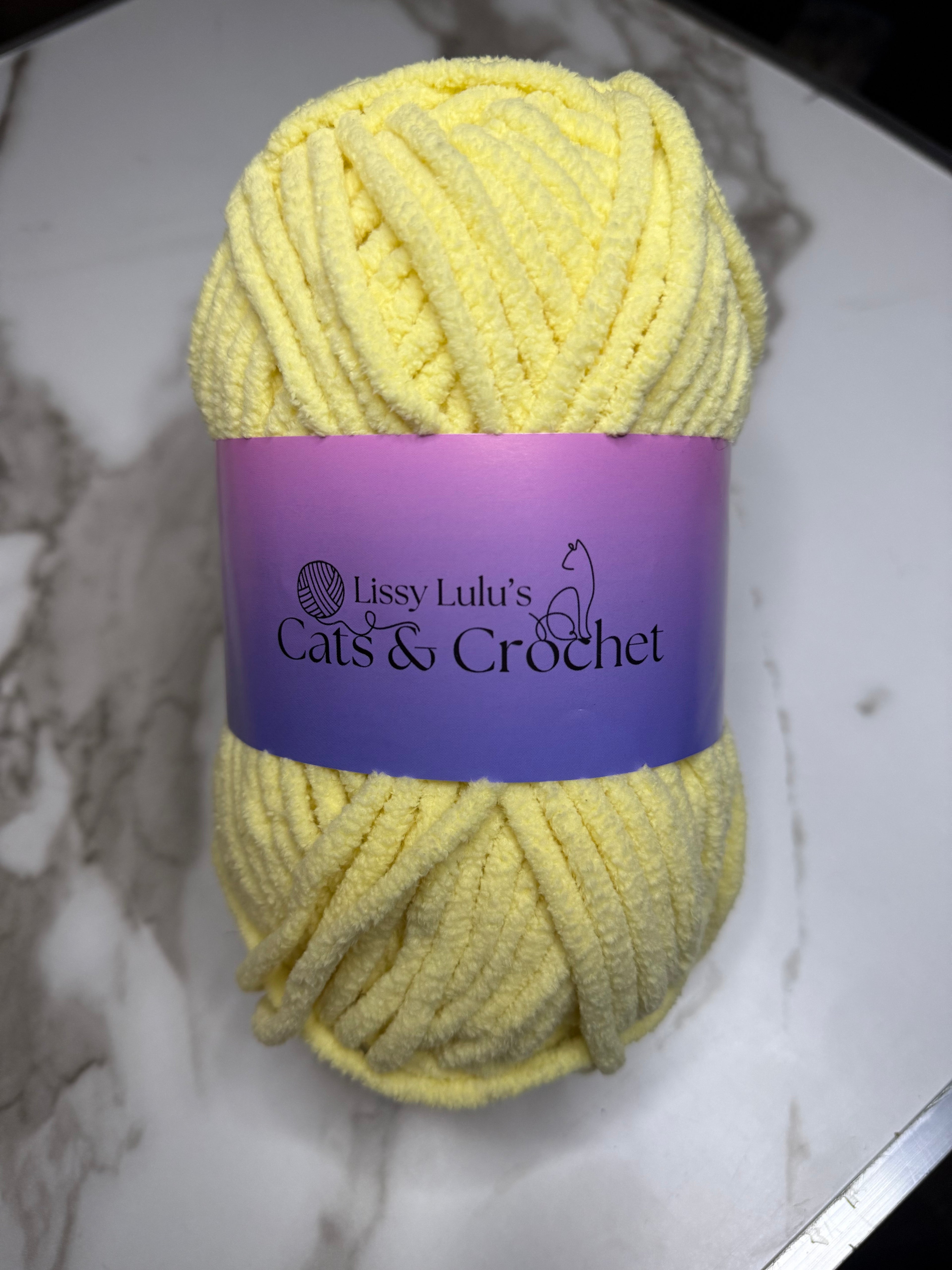 Light Yellow Chenille Yarn